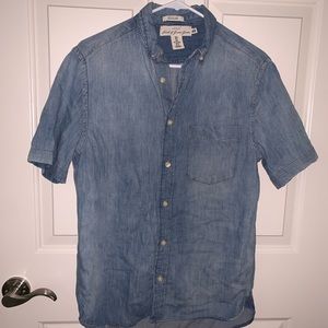 H&M short sleeve denim shirt